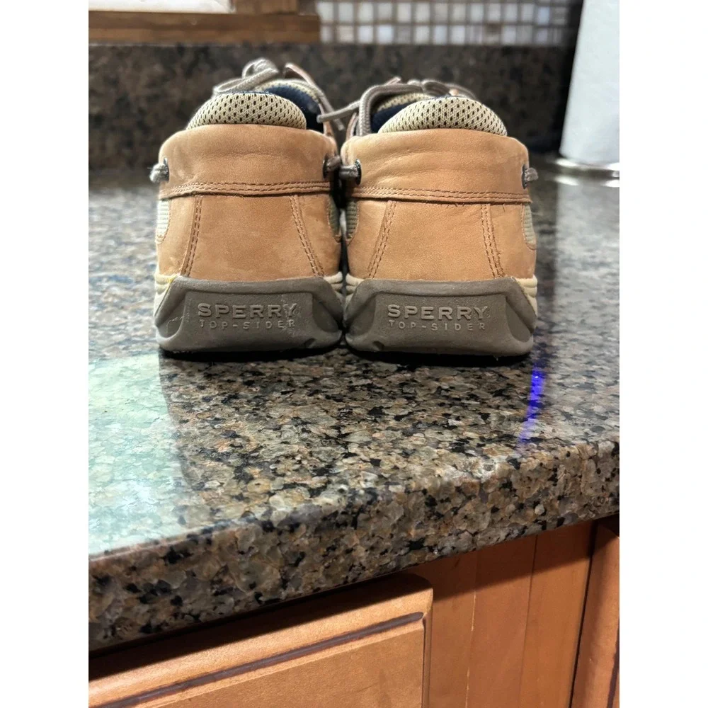 Sperry Top-Sider Billfish Tan Leather Boat Shoes Kids 6.5M YB46122A Loafers
